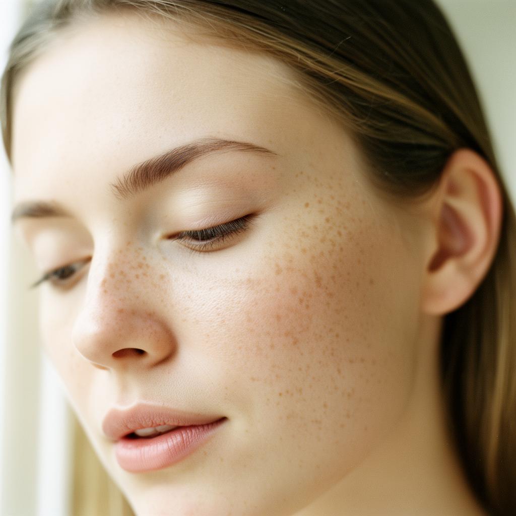 Beauty studio close-up portrait